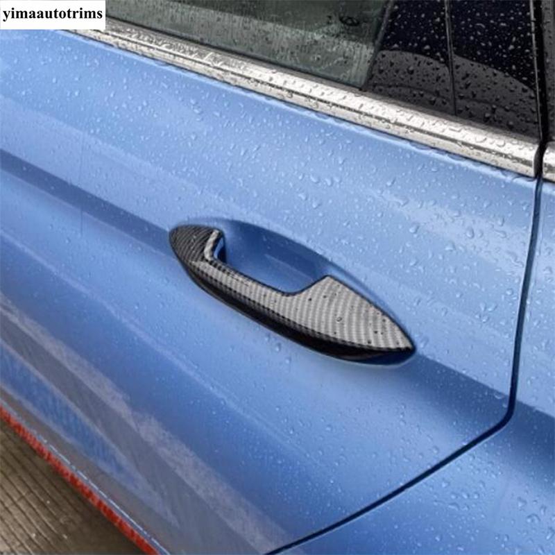 Car Outer Door Handle Bowl / Fuel Oil Tank Cap Decoration Cover Trim For OMODA C5  2024 2025 ABS Carbon Fiber Accessories
