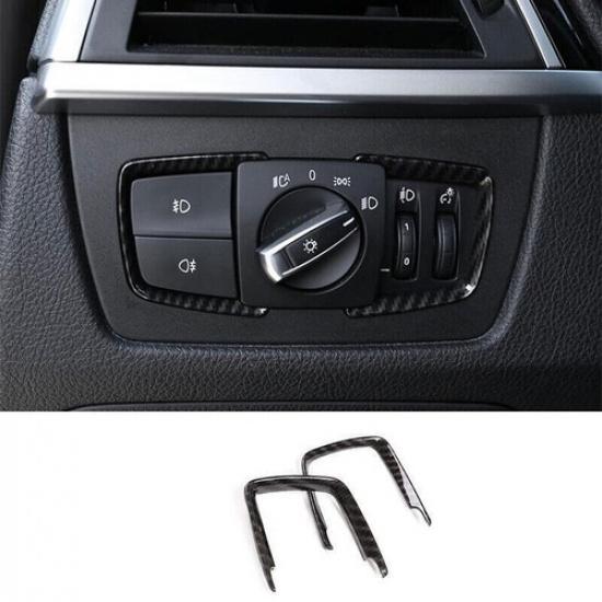 For BMW F20 F21 F22 F23 Carbon Fiber Style Function Control Button Frame Trim