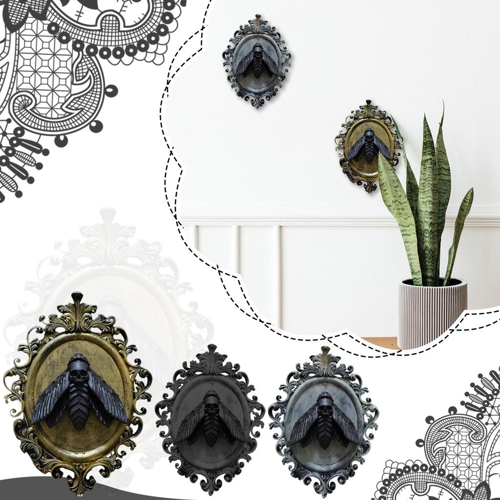 Mural gótico, mural de bruxaria, decoração, vintage, escultura de parede, decoração engraçada e assustadora com bruxa