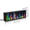 LED Music Spectrum Display RGB Colorful 1624 Segment Rhythm Light Level Voice Sensor Clock Display 384 LEDs 20 Dynamic