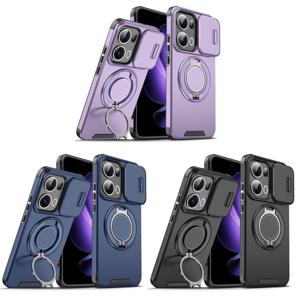 Oppo A6 Pro Realme15 Tpu Pc Metal Kickstand Shockproof Protective Case For Kids Teens