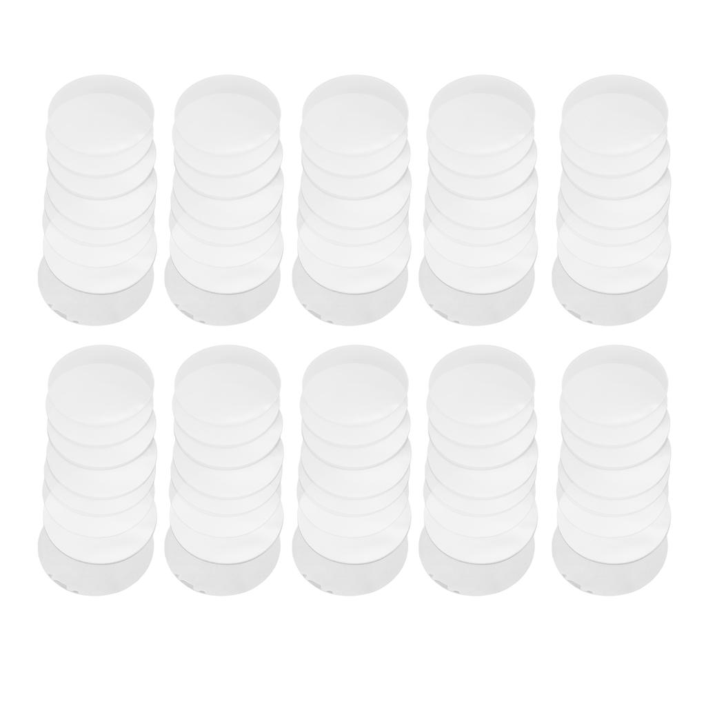 200Pcs Transparent Badge Film Protective Clear PVC Multi Purpose Badge Button Film for Craft DIY