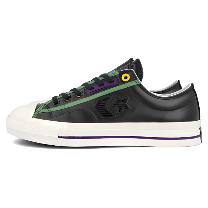 

Converse Star Player 76 Ox Leather Round Toe Lace-up Low Top Espadrilles Unisex Black 35