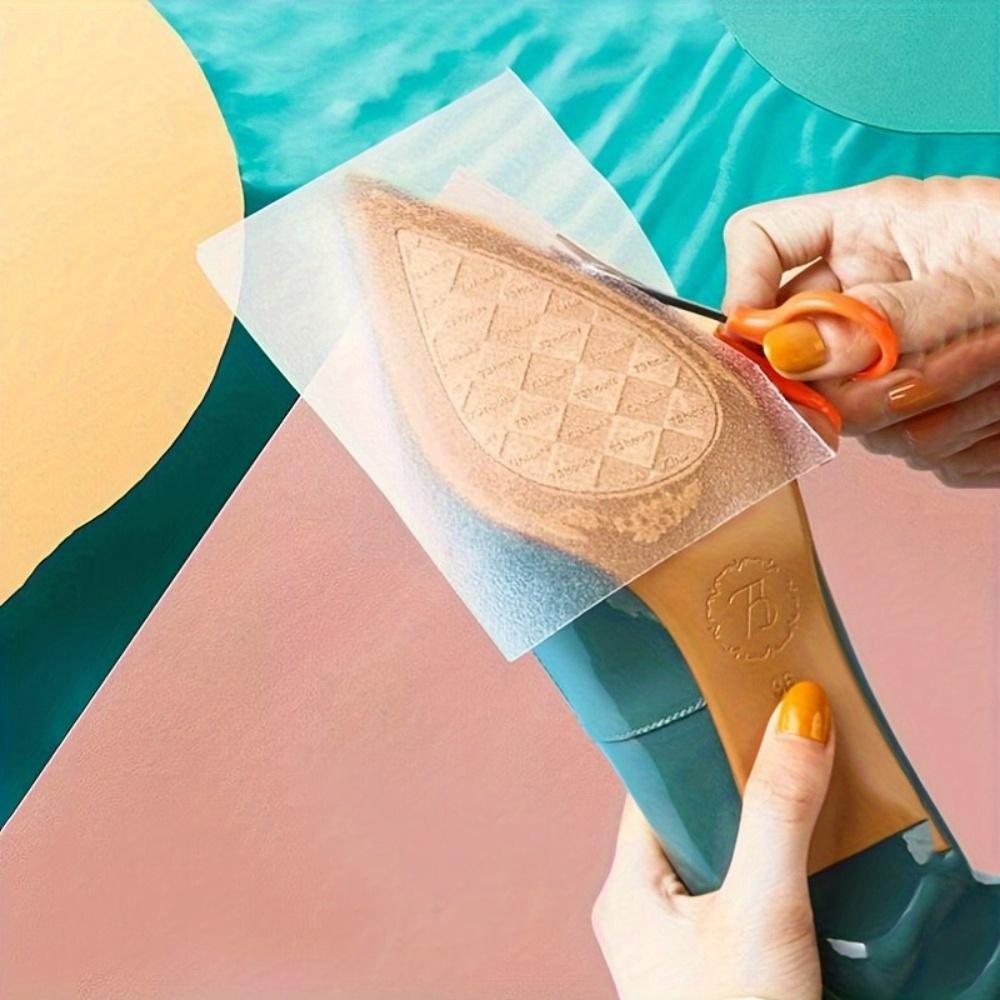 

1 рулон самоклеящихся наклеек на подошву обуви - легкие, нескользящие, отрезаемые по размеру, защитите свои каблуки! серебряный