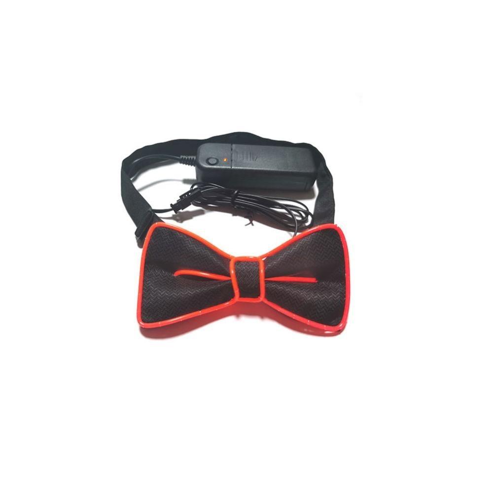 Glow In The Dark LED Bow Tie Luminous Flashing Necktie Wedding Christmas Birthday Party Decor Home Decoration Halloween Cosplay