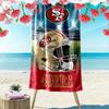 Telo da Spiaggia Stampa San Francisco 49ers, Grande Morbido Asciugatura Rapida per Spiaggia Campeggio Nuoto