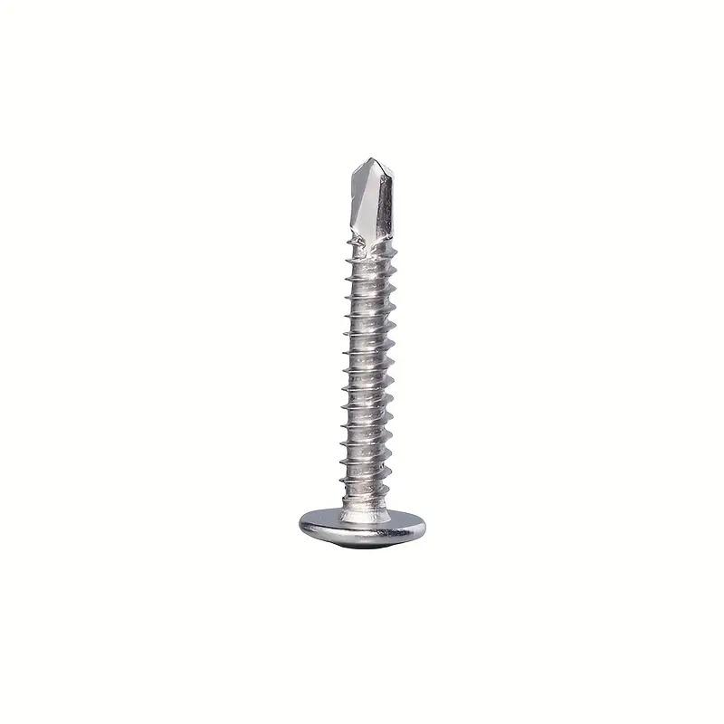 100pcs Stainless Steel Round Head With Middle Self Tapping Screws Cross Plate Head Screws With Pad For Warsaw Drill Tail Dovetai