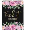 2026 Fu-ck It Calendar For Tired-Ass Women New Time Planning With Coil Wall Calendar Paper Hanging Calendar Indoor New Year's Gifts (BLACK A)