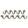 10Pcs Curtain Tie‑Backs Anti‑Rust Sturdy  Convenient Tassel Hooks for Coat Clothing Keys Towe