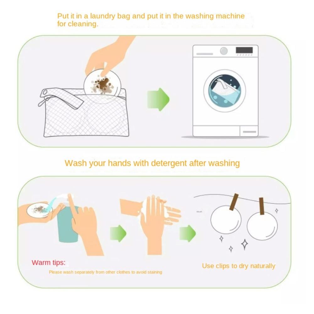 12Pcs/Pack Reusable Bamboo Cotton Pads Washable Make Up Removal Wipes Makeup Remover Pads  Face Skin