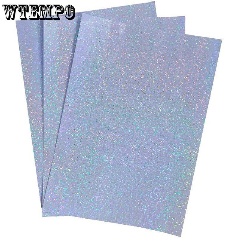 10 Feuilles De Papier Autocollant Holographique A4 - Pour Imprimante Jet D'encre Et Laser, Effet Arc-en-ciel - Idéal Stickers, Projets DIY