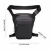 Zipper Multi-Function Fanny Pack PU Leather Travel Chest Bag Cycling Drop Leg Bag  Hiking