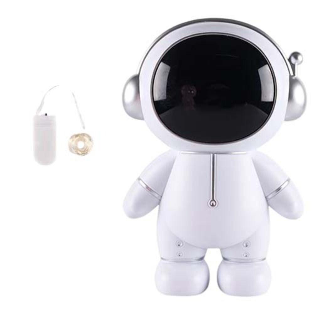 Night Lamp Astronaut Piggy Bank Large Capacity Collection Ornament  For Coins Cash