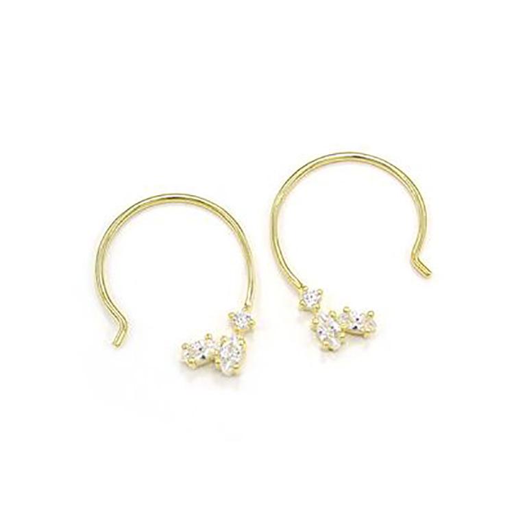 Gilded Leaf Earrings: S925 Sterling Silver Hooks, Fashionable, Light Luxury Design, Women's Dangle Jewelry.