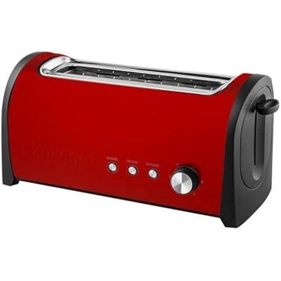 KUKEN Toaster Gold Long Red 1000 W