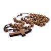 Catholic Rosary Bead with Cross Wood Beads Christening Favor for Confirmation