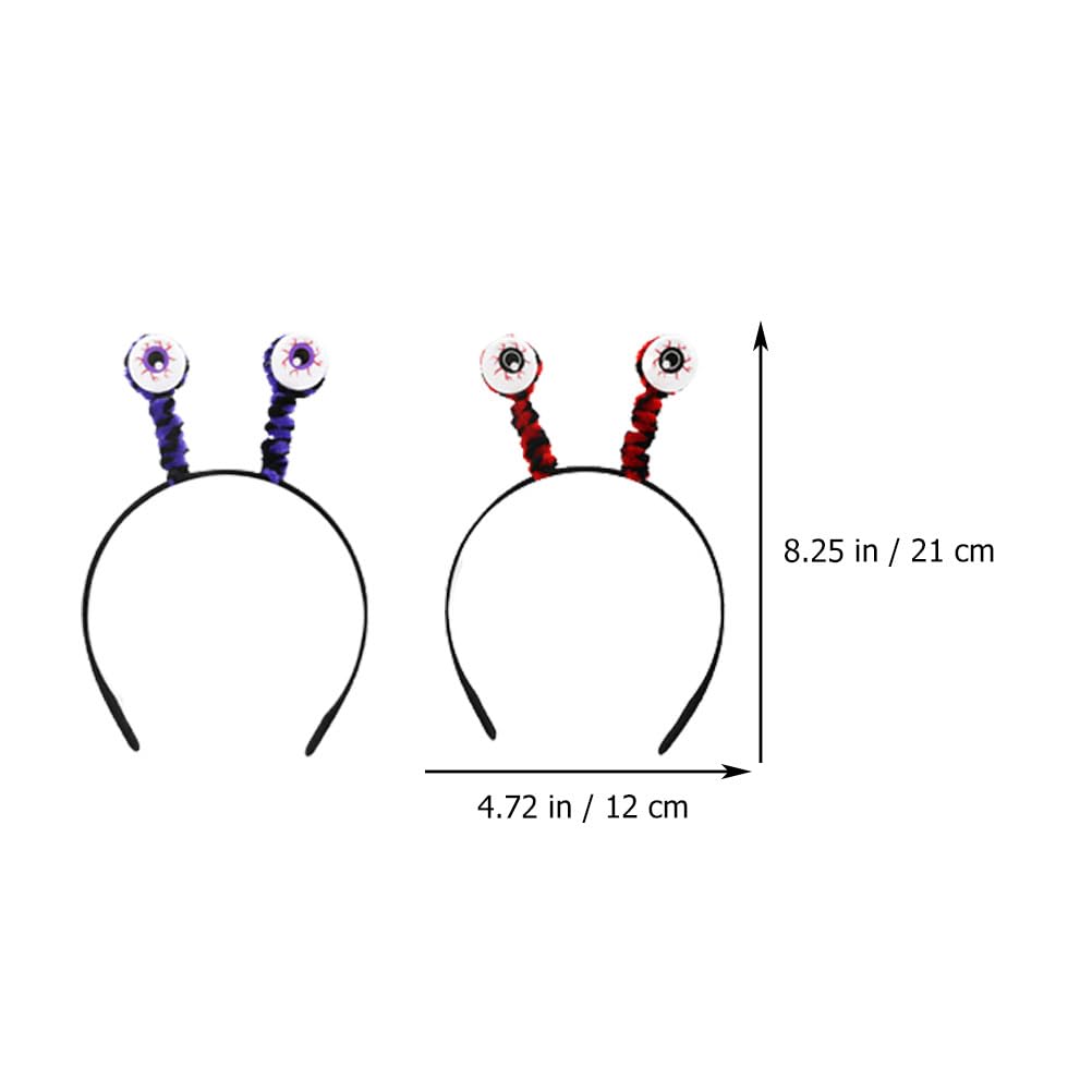 Lurrose 4-Piece Halloween Headbands, Lightweight and Comfortable Headpieces with Eye-catching Designs, Fun Party Hair Accessories, and Photo Props