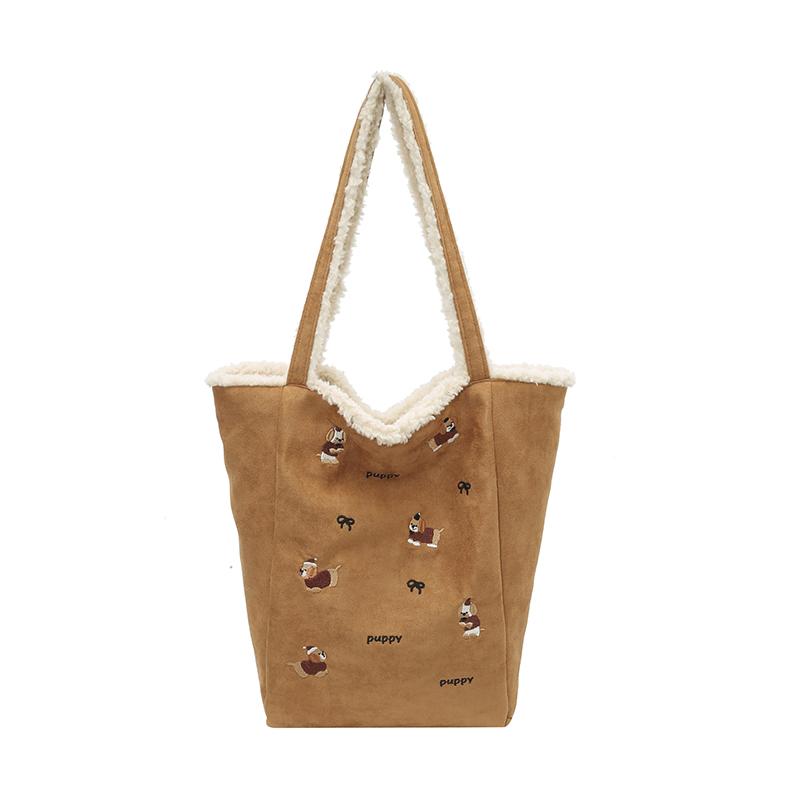 Soft Mout Lamb Suede Shoulder Bag for Women, Cozy & Stylish Fall Winter Hobo Purse, Lightweight Casual Commuting Crossbody Bag