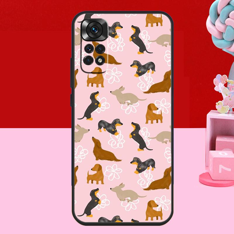 Dachshund Teckel Dackel Dog Case For Xiaomi Redmi Note 14 13 12 10 11 15 Pro Plus Redmi 15 C 10C 12C 13C 14C Soft Cover