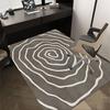 1PC Spiral Pattern Anti-slip carpet, suitable for Office, bedroomand playrooms. It can also be used as a sofa footrest cover-W36