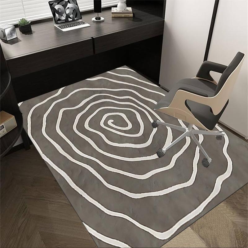 

1PC Spiral Pattern Anti-slip carpet, suitable for Office, bedroomand playrooms. It can also be used as a sofa footrest cover-W36 60cm by 90cm