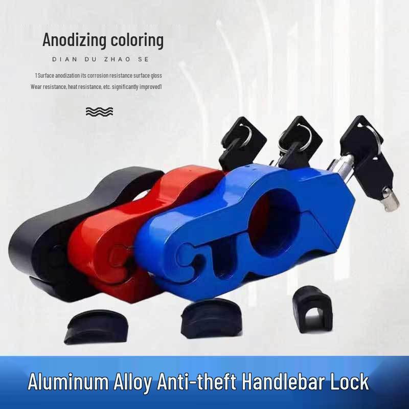 Electric Vehicle Alarm Handlebar Lock: Motorcycle & Bicycle Anti-Theft Brake and Throttle Lock