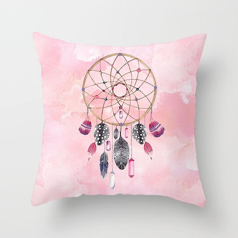 Boho Pillow Cover Dream Catcher Cushion For Home Sofa Chair Decoration Pillowcase Car Ornament