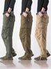 2026 Men's Plus Size Straight Leg Multi-Pocket Casual Outdoor Sweatpants