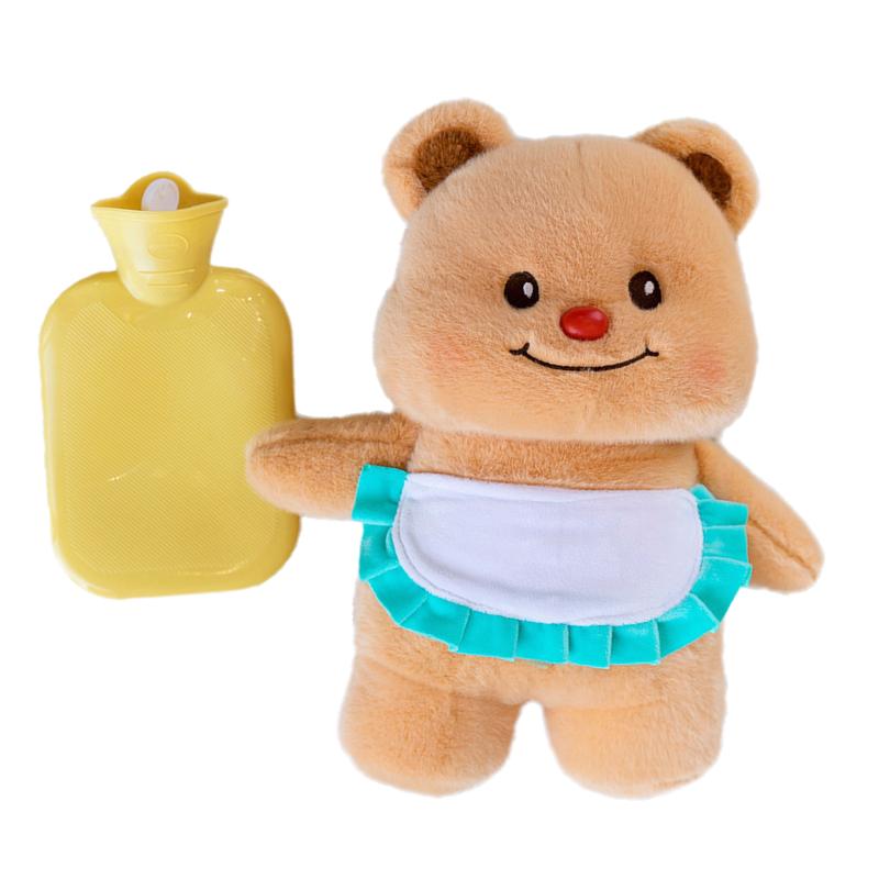 

Мишка Масло Милый Плюшевый Грелка для Горячей Воды Рюкзак Зимний Утеплитель Подарок День Рождения Blue