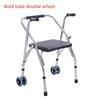 Adjustable Height Walking Aid Handcart Stainless Steel Elderly Walking Aid Foldable Auxiliary Walking Device