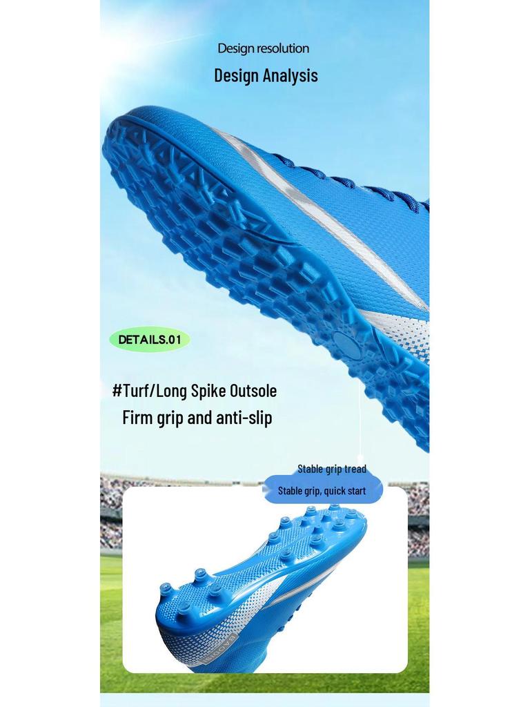 2025 Men's Youth Cross-border Long Spike Football Turf Shoes