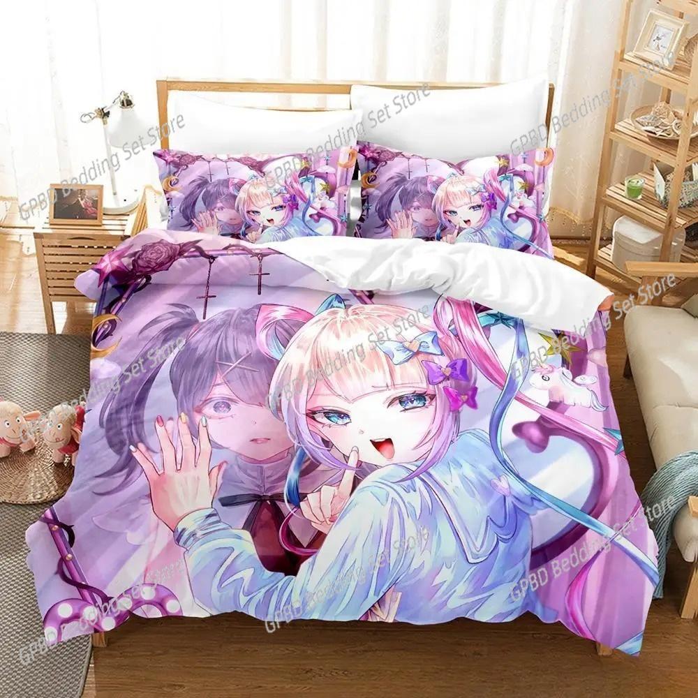 New 3D Print Anime Kawaii Girls NEEDY GIRL OVERDOSE Bedding Set Single Twin Double Queen King Cal King Size Bed Linen Set