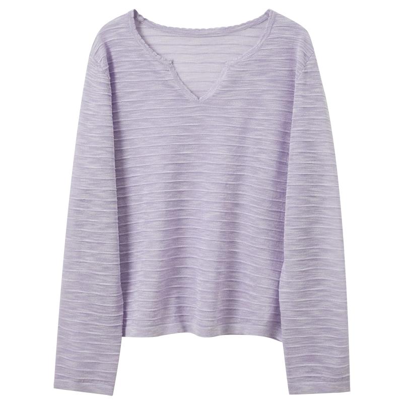 SanCai Lyocell Plus Size V-Neck Knit Sweater XXL