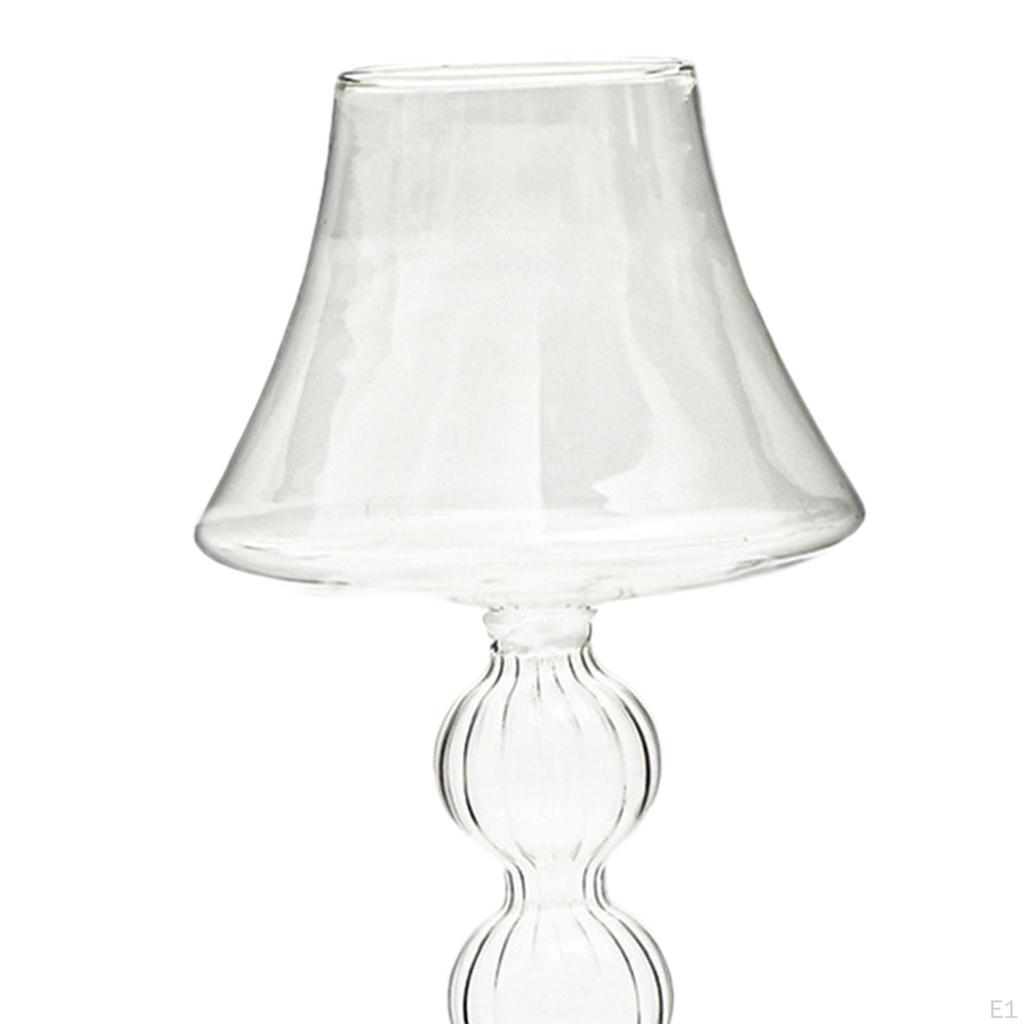 Szklany świecznik w kształcie patyczka Elegancki świecznik Kandelabr na festiwal