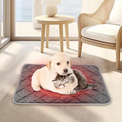 Cat Warming Pad Temperature Sensing Dog Pad Soft Thermal Blanket Warming Mat Anti Slip Heated Mat Pet Bed Supplies For Cat