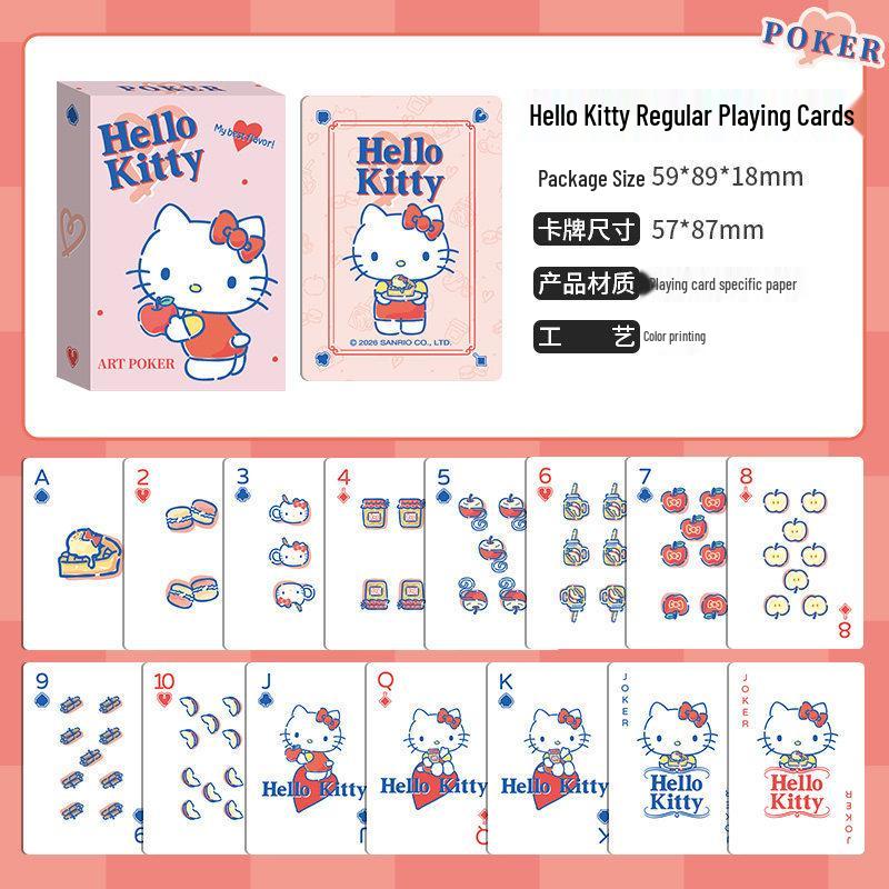 Sanrio Hello Kitty Очень большие игральные карты - Креативная игрушка для вечеринок