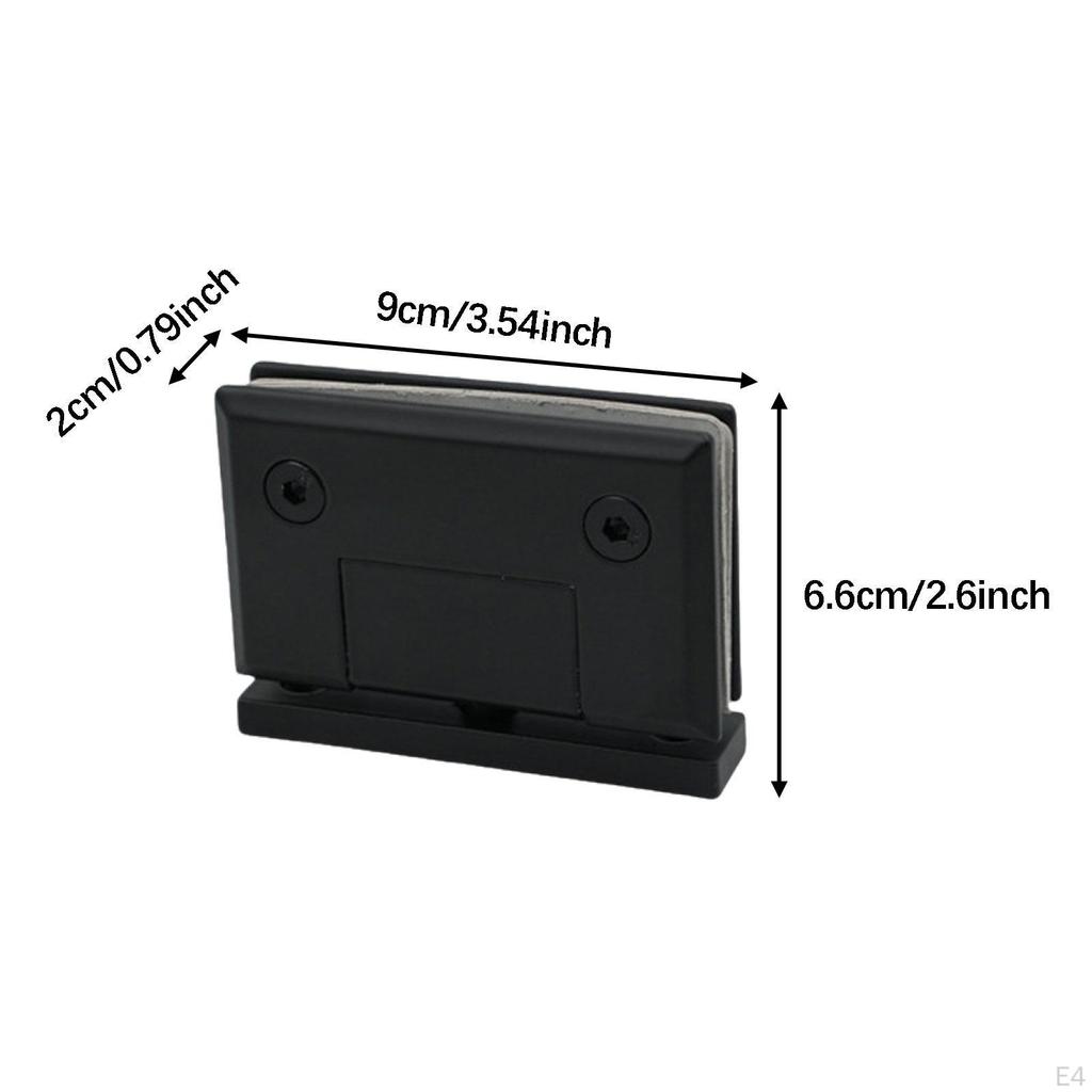 Glass Door Hinges ,304 Stainless Steel ,Easy to Install ,Professional Premium Bathroom Clamp Clip