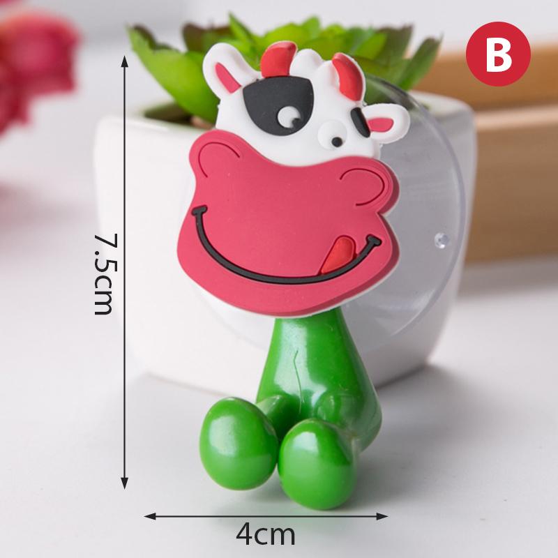 Animal Toothbrush Holder Wall Mounted Tooth Brush Storage Rack Cup Organizer