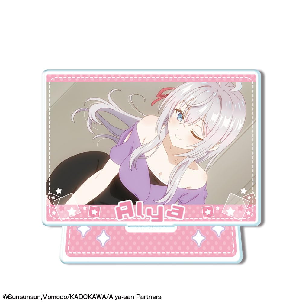 the girl next door who sometimes whispers in Mini Acrylic Stand Alya G Alya-san, Russian, AMAN-R002-m07