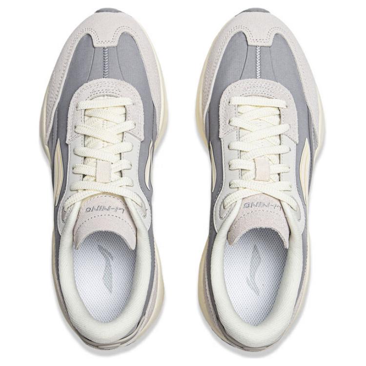 New LINING Load Capacity 2.0 Casual Shoes Women's Low Top Microcrystalline Gray/Stone Gray AGCU280-1