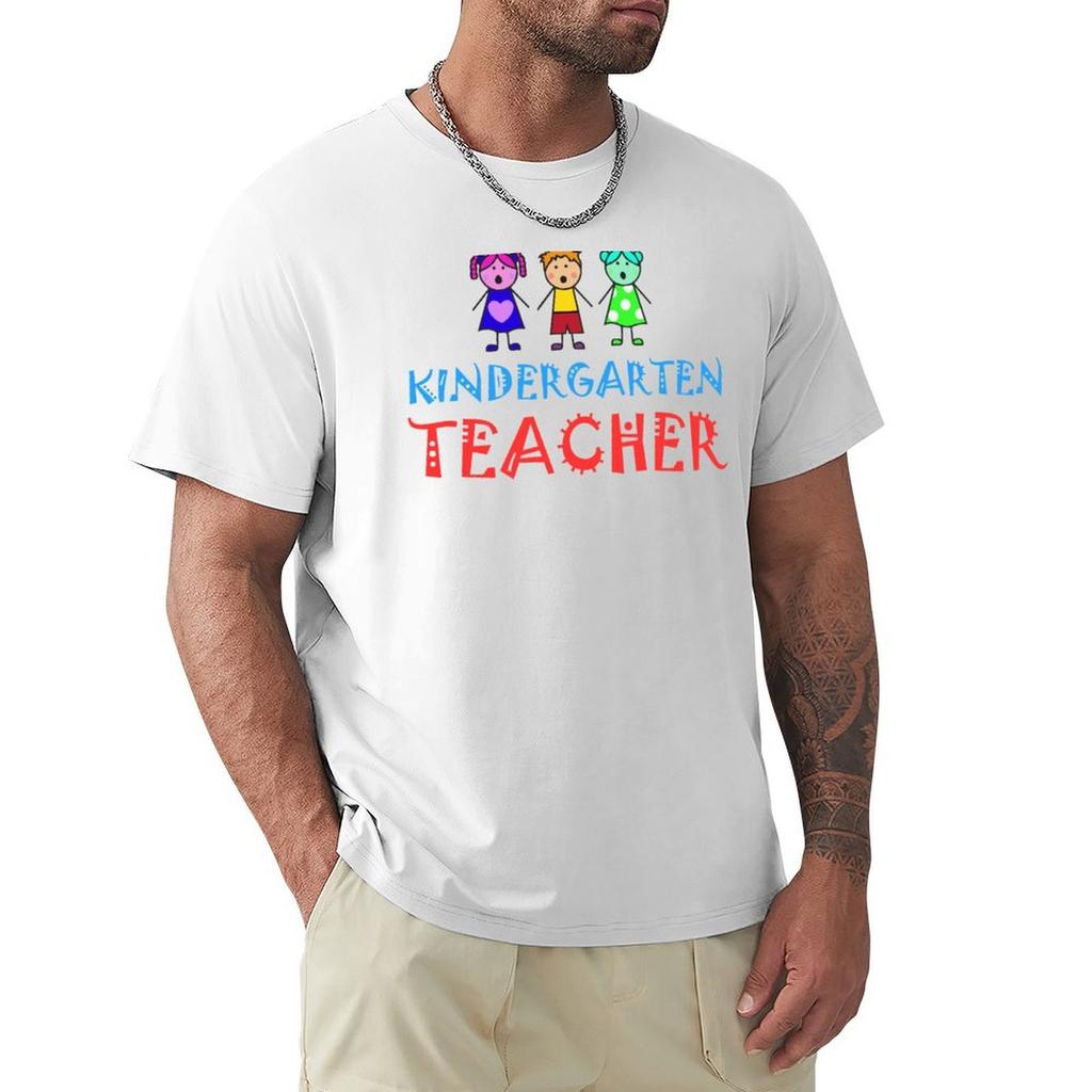 Teachers day Kindergarten Teacher TShirt vintage anime stuff Mens t shirts