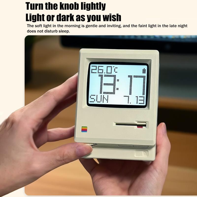 Retro hodiny Kreativní budík Specifický probouzecí artefakt pro studenty Stolní dekorace Počítačová klávesnice Příslušenství Dárek