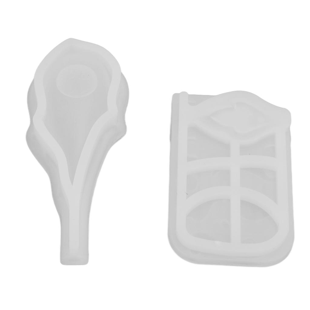 2Pcs Silicone Mold Unique Exquisite Pipa Shape Design Elastic Easy Demoulding Mould Handicraft Gift