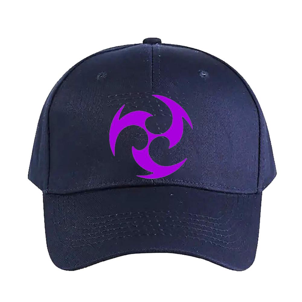 Electro Element Genshin Impact Unisex Adult Summer Baseball Caps With Curved Brim Adjustable Hiking Fishing Hat