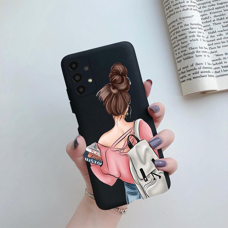 For Cover Samsung Galaxy A13 A33 A53 A73 5G Beautiful Girl Soft Silicone Case For Samsung A13 4G A 13 A135F GalaxyA13 Funda Case