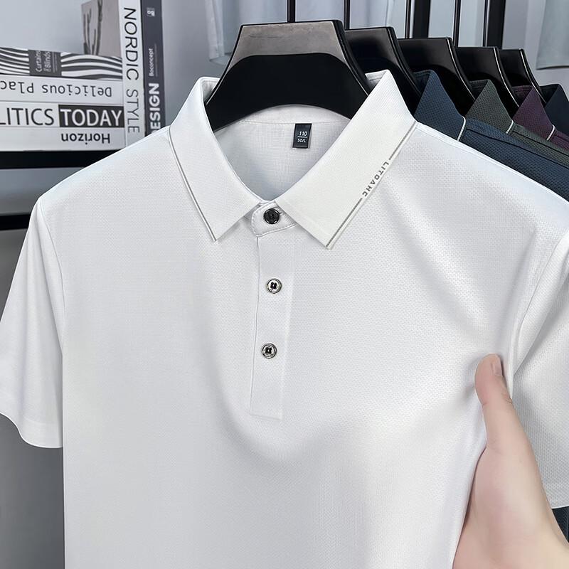 

Firstview Men s Business Casual Short Sleeve Polo Shirt FX1073 4XL