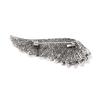 Elegant Vintage Inspired Angel Wing Jewelry Pin with Sparkling Crystal Stylish Rhinestones Brooch Clothing Accessories