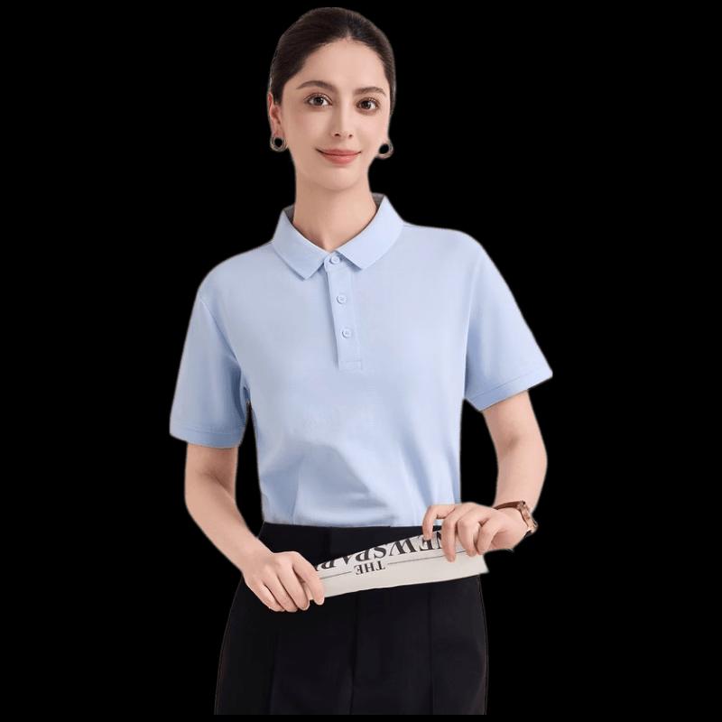 Neboocen Unisex Ice Cool Linen-Feel Polo Shirt M