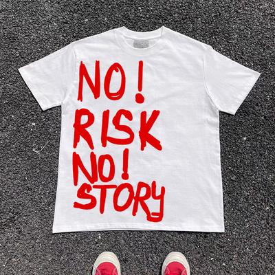 Europäischer und amerikanischer Stil 2025 Sommer Neues Herren-T-Shirt Oster-Punk Großer Buchstabenprint Gothic Hip-Hop Harajuku Y2K Top Locker