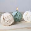 DIY Mond Liebe Sonne Gesichtsform Kerzenform Duftkerze Silikonform Handgemachte Seife Gips Harz Bastelformen Heimdekoration